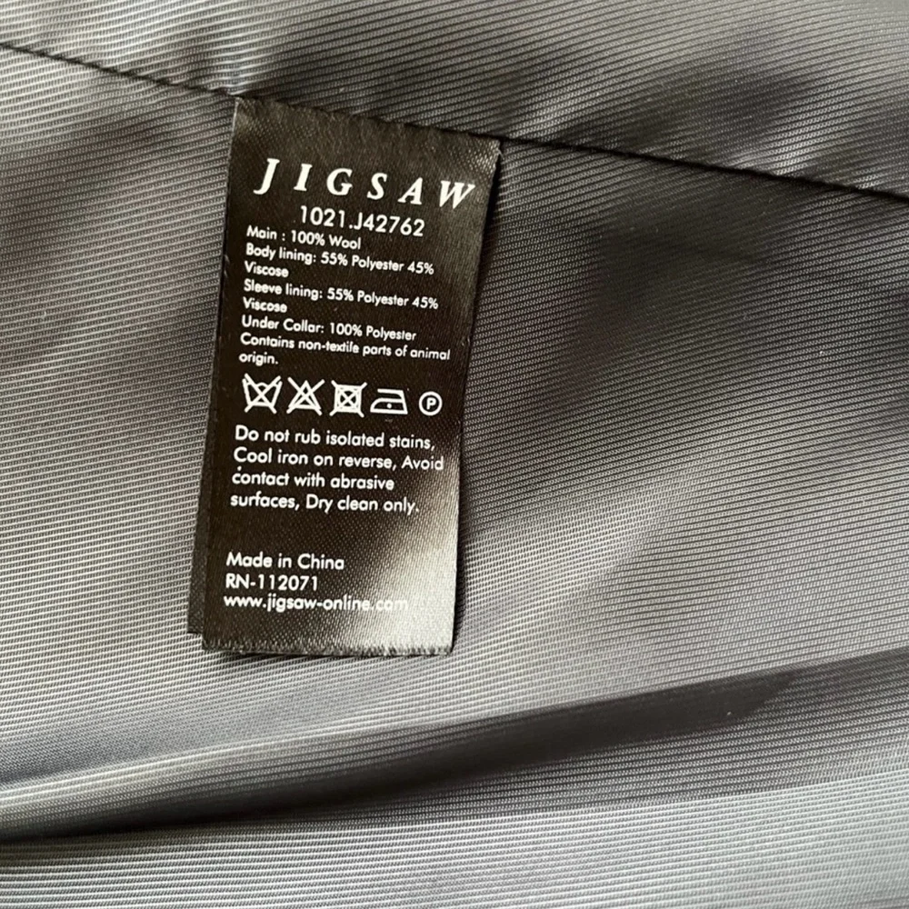 Jigsaw Wool Maxi City Coat in Charcoal - ASO Kate Middleton Royal - UK10/US6 - Picture 11 of 13